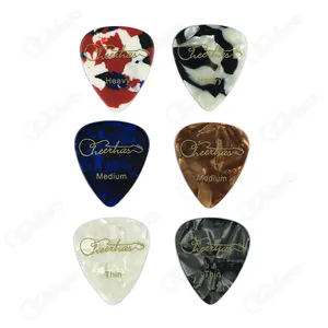 CHEERHAS accessory pearl marble gold silk printing single color printed guitar pick plectrum