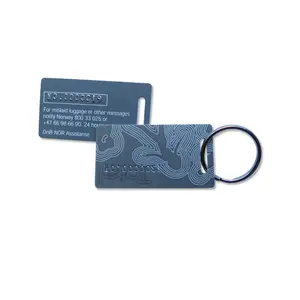 Custom Printing PVC Barcode Keychain Card Barcode Key Tag Plastic Card