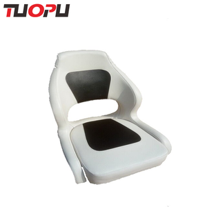 <strong>Captain</strong> <strong>Chair</strong> with Armrests Deluxe Flip up Upholstered Boat Seat - Product Image 1
