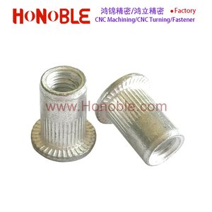 Tuerca de remache redonda hexagonal de <span class=keywords><strong>aluminio</strong></span> de acero niquelado de zinc azul de color de fábrica - Product Image 3