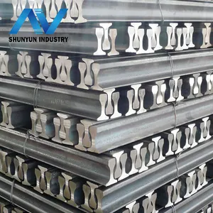 SHUNYUN high iso bv uic60 railway light steel rail steel rail new rail tracks r50 r65 for oem customized shunyun uic60 mining and industrial and used