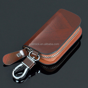 Fashion Leather Key Chain Wallet with Car Logo Personality Style Key Bags & Carabiners for Car & Home Use Promotional Keychains