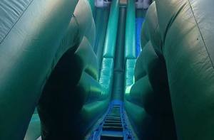 Enorme esilarante 80 piedi gonfiabile Zip Line <span class=keywords><strong>gioco</strong></span> sportivo gonfiabile - Product Image 3