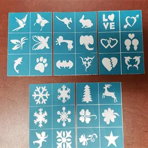 Various Drawing Template Reusable Self Adhesive Stencils For Painting
