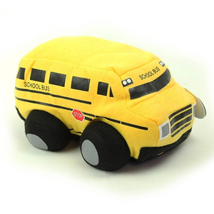 High quality baby plush school bus toy plush toy bus