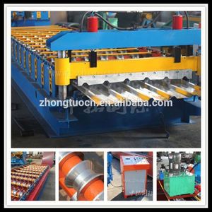 Mạ Kẽm Alu Kẽm Lợp Sheets Making Machine Kim Loại Lợp CuộN Máy Ép - Product Image 2