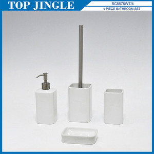 อุปกรณ์ห้องน้ำทรงสี่เหลี่ยมสีขาวคุณภาพเยี่ยม - Product Image 1