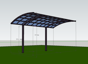 Dễ Dàng Lắp Ráp Ngoài Trời Nhôm Xe Cổng Duy Nhất Canopy Carport - Product Image 5