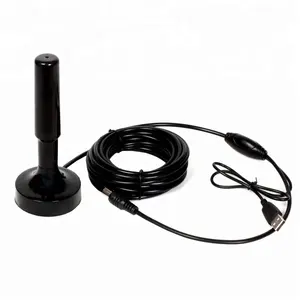 HDTV digital indoor and outdoor internal amplified magnetic antenna with USB power supply