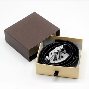 En gros eco petit logo personnalisé affichage en carton brun bijoux tiroir boîte cadeau emballage papier boîte de tiroir coulissante avec poignée - Product Image 1