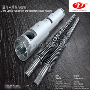 ZHANGJIAGANG 65-132 conical twin screw and barrel for twin extruder