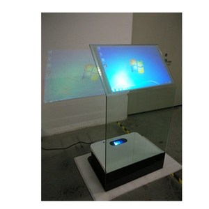 Kiosque à écran de projection holographique pour podium numérique interactif intelligent Kiosque multimédia pour holo-projecteurs - Product Image 2