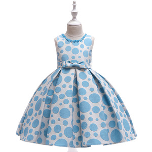 2019 vendita calda nuovo stile moda formale volant partito principessa bambini fiore ragazza vestito per ragazza 2-10 <span class=keywords><strong>1</strong></span> 6 anni bambino - Product Image 5