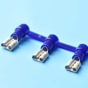 QWT ניילון מבודד שרוול 6.3mm מלחץ ספייד faston נשי מסופי מחבר - Product Image 3