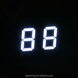 Kem4021ab 16mm 2 ספרות שבעה מגזר תצוגה כפולה 7 מגזרים אולטרה בהיר לבן led תצוגה - Product Image 3