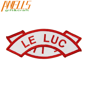 カスタムロゴバイカーパッチアップリケ3D刺繍アイアンオンパッチメロウボーダーポリエステル生地素材 - Product Image 2