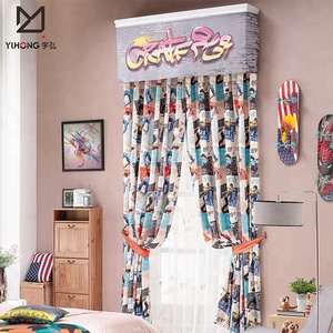 Buena calidad zoo cartoon <span class=keywords><strong>cortinas</strong></span> <span class=keywords><strong>confeccionadas</strong></span> impresas en línea para los niños - Product Image 3