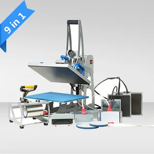 Factory direct sale combo heat press 10 in 1 heat press machine with shoes station