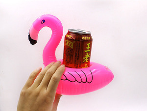 Portavasos inflable con forma de flamenco, juguete flotante para fiesta en la piscina, bandeja móvil, juguetes inflables personalizados - Product Image 6
