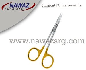 Tijera Wangers profesional de alta calidad TC 12cm Supercut Sharp Acero inoxidable plata con acabado dorado instrumentos quirúrgicos - Product Image 2