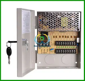 18 יציאת ערוץ 12 v טלוויזיה במעגל סגור המצלמה power supply box לביטחון - 12vdc - 10 אמפר 20a 