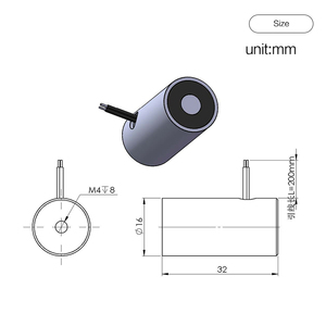 5v 6v <span class=keywords><strong>9v</strong></span> 12v 24vDc小型丸型電気保持磁石1.5kgs/15N - Product Image 2