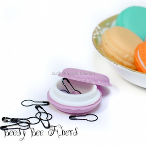 Marqueurs de mailles en laiton Xuchi - 20 épingles de sûreté en forme d'ampoule/épingles de sûreté en forme de poire, sans accrocs, couleurs assorties, 7/8 pouces, accessoire de couture en plastique réaliste - Product Image 4