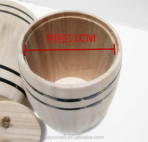 Baril <span class=keywords><strong>en</strong></span> <span class=keywords><strong>bois</strong></span> <span class=keywords><strong>de</strong></span> couleur naturelle, emballage cadeau, à la mode, OEM - Product Image 3