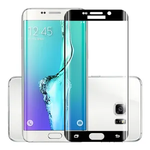 Özelleştirilmiş Samsung Galaxy S6 S6 KENAR 3D Sıcak Bükülmüş yuvarlak kenarlı ekran koruyucu Tam Kapak Temperli Cam Filmi