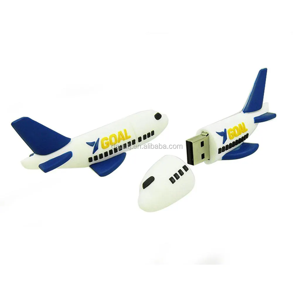 Unidad flash usb 2,0 con forma de avión, pen drive usb de 64gb, pen drive con forma de avión