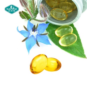 Nutrifirst Suplementos femeninos Vegetariano No GMO GLA Omega 369 Aceite de borraja refinado 500mg 1000mg Gelatina o gel blando vegano - Product Image 2
