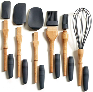 Máy Rửa Chén An Toàn 4 Mảnh Thìa <span class=keywords><strong>Set</strong></span>-Đầy Màu Sắc Silicone Cao Su Baking Spatulas Không Dính Turner <span class=keywords><strong>Spatula</strong></span> Cho Icing Brownie Hoặc Bánh - Product Image 2