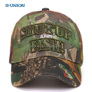 S-UION extérieure camouflage casquettes soleil d'été chapeau de pêche sport incurvé casquette Broderie 3D lettre <span class=keywords><strong>Poisson</strong></span> hommes camo casquette de baseball - Product Image 2