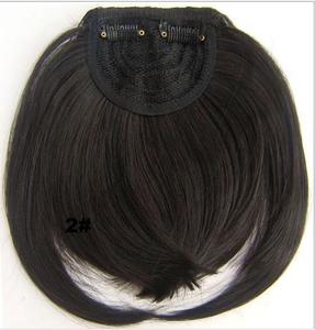 Capelli sintetici Lisci Bangs Naturale Anteriore Scoppi di Clip In Estensioni Dei Capelli Linea Completa Frangia di Scoppio Resistente Al Calore Parrucchino 30 grammi - Product Image 3