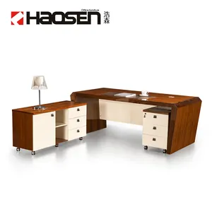 MALANG 0956 profesional personalizado acogedor blanco ejecutivo moderno mesa de oficina de diseño