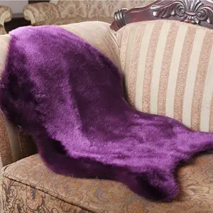 Deluxe Super Soft Fluffy Shaggy Home Decor Faux Sheepskin Silky Rug für Floor Sofa Chair,Chair Cover Seat Couch Pad Area Carpet