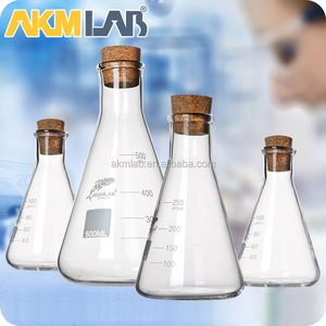 Matraz de <span class=keywords><strong>Erlenmeyer</strong></span> de Laboratorio AKMLAB con Tapón de Corcho - Product Image 3