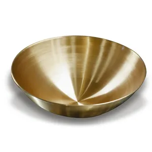 24-Inch Deep Drawing Brass Bowl Custom Sheet Metal Fabrication Services with Metal Spinning Parts