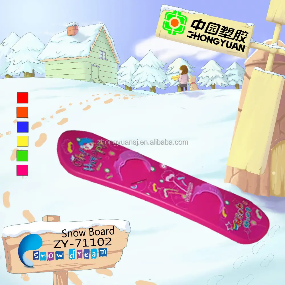 Outdoor Winter Schnee Ski Großhandel Junge Kunststoff Snowboard