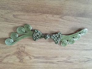 กระดุมผ้าแบบจีนโบราณและกระดุมกบสำหรับชุดกี่เพ้า ทำจากผ้า ซักได้ ปราศจากนิกเกิล เป็นมิตรกับสิ่งแวดล้อม - Product Image 6