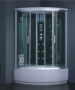 Salle de douche en verre de grande taille, cabine de douche de massage, cabine de douche à vapeur