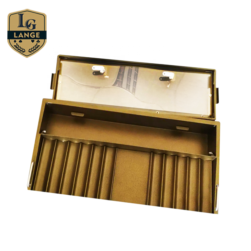 Толстый металлический лоток для хранения покерных чипов для казино, 1000 шт.