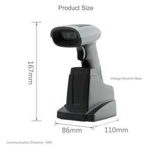 Gtcodestar X-1901C Máy quét mã vạch di động quét cầm tay <span class=keywords><strong>POS</strong></span> CCD mã vạch không dây 2.4G Máy quét mã vạch đọc với đứng - Product Image 5