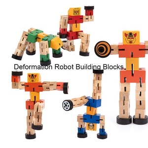 Giocattoli in Legno Personalizzati da Fabbrica, Robot Trasformabile Magico, Auto Trasformabile Fai-da-Te - Product Image 2