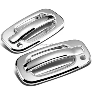 For 1999-2006 Chevy Silverado Car Accessories Chrome Exterior Door Handle Cover 2D With Passenger Side Key Hole