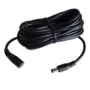 5521 5.5X2.1Mm/5.5X2.5Mm Kabel Daya DC Ekstensi 12V 24V Male Female untuk CCTV