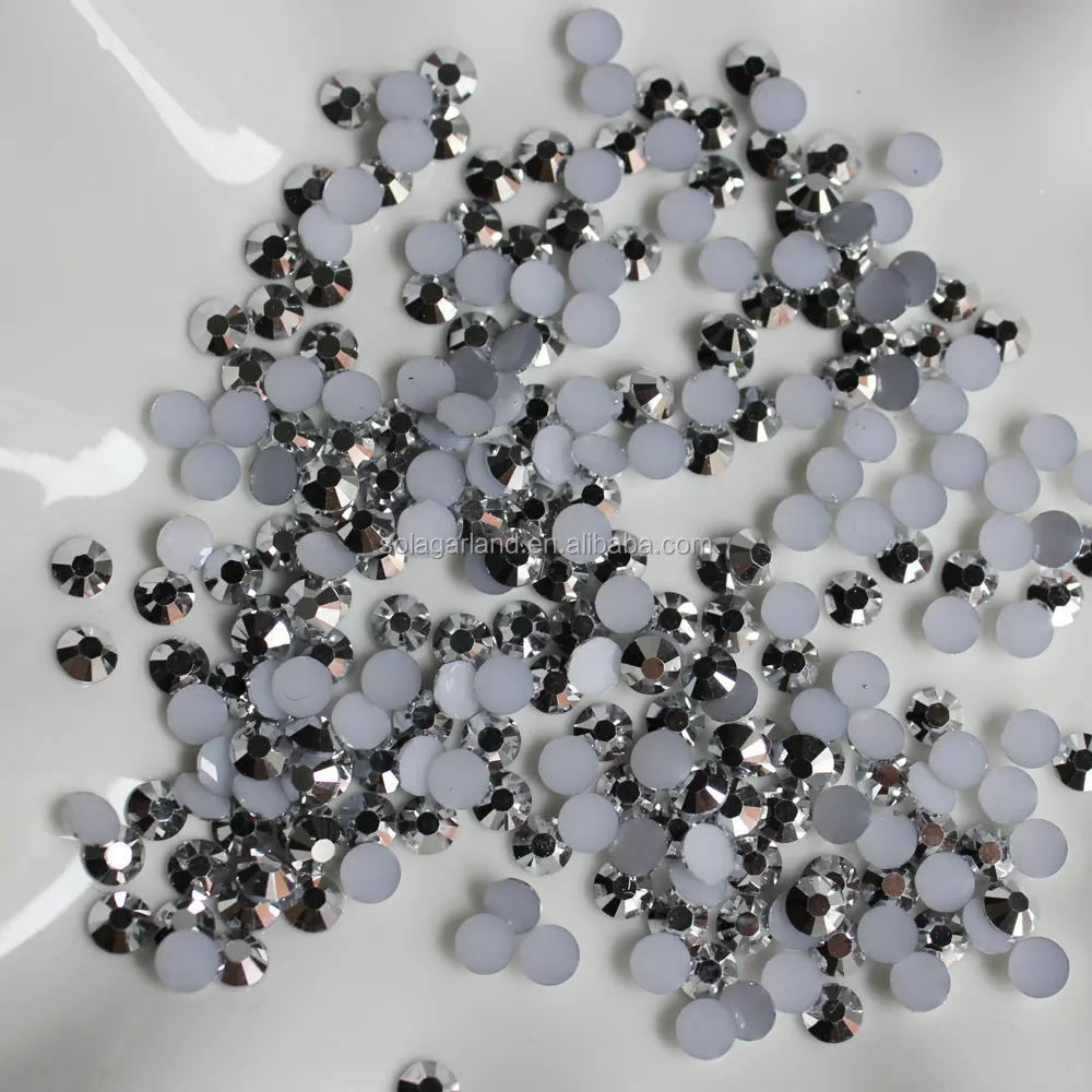 Loose Round Beads for Jewelry Making -- Flat Back Clear Crystal Rhinestones (3 mm) Wholesale Bulk