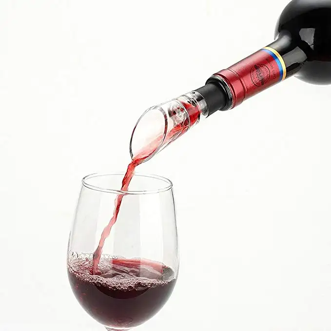 ตลก Red Wine Aerator เทขวดเหล้าพลาสติกไวน์ Pourer ยางขวด