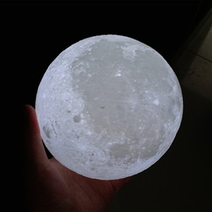 16 Colors Remote Control Rechargeable <strong>USB</strong> <strong>Night</strong> <strong>Light</strong> 3D Printing RGB 3D Moonlamps - Product Image 5
