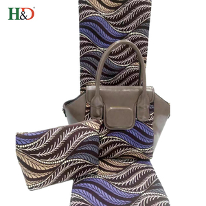 H & D nueva cera Africana 2018 lona de algodón bolso de la boda bolsos de las bolsas de las mujeres - Product Image 3